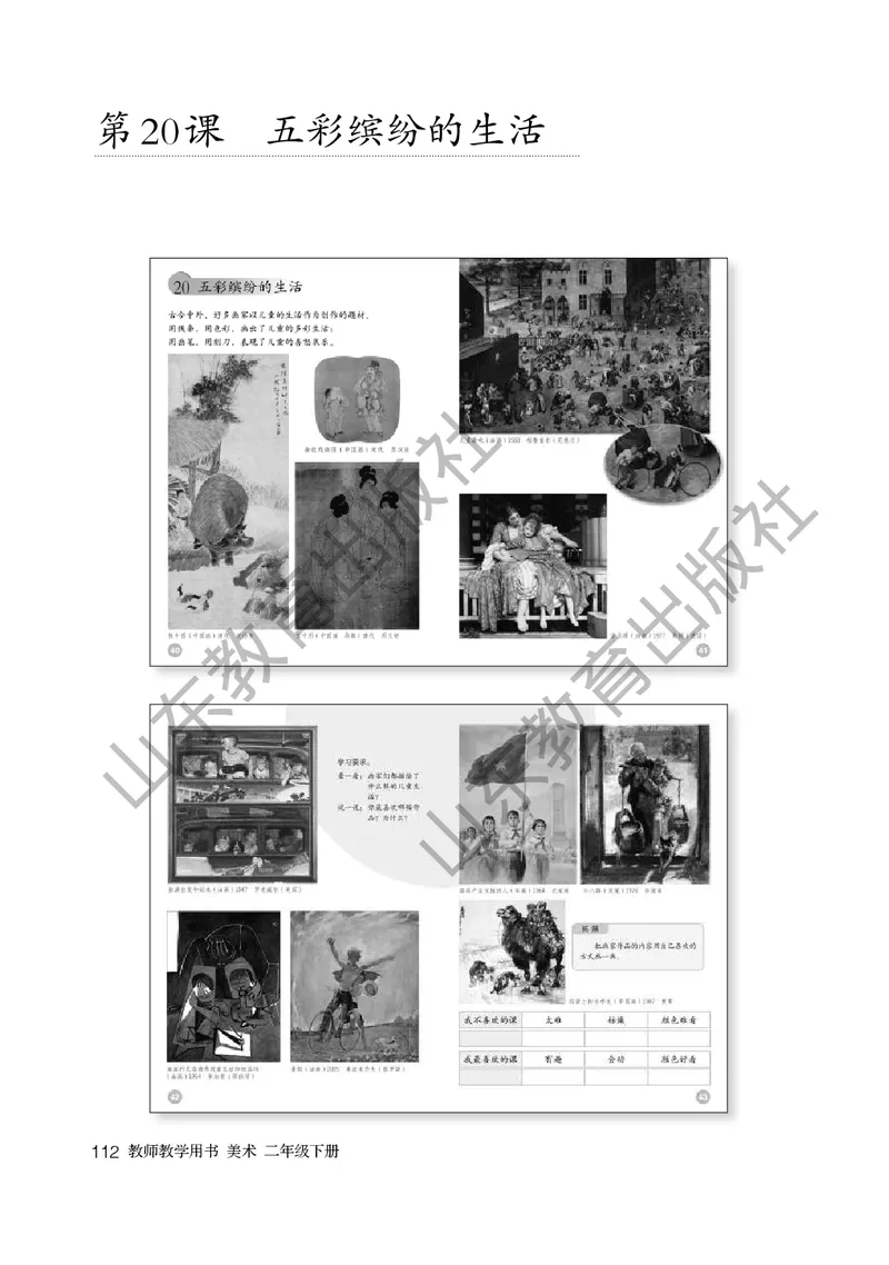 （五四学制）美术教师教学用书2年级下册_电子课本_小学教学用书_小学美术_鲁教版