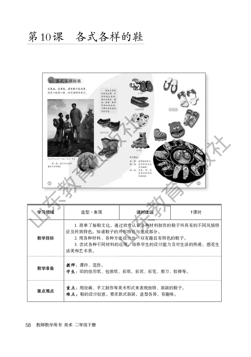 （五四学制）美术教师教学用书2年级下册_电子课本_小学教学用书_小学美术_鲁教版