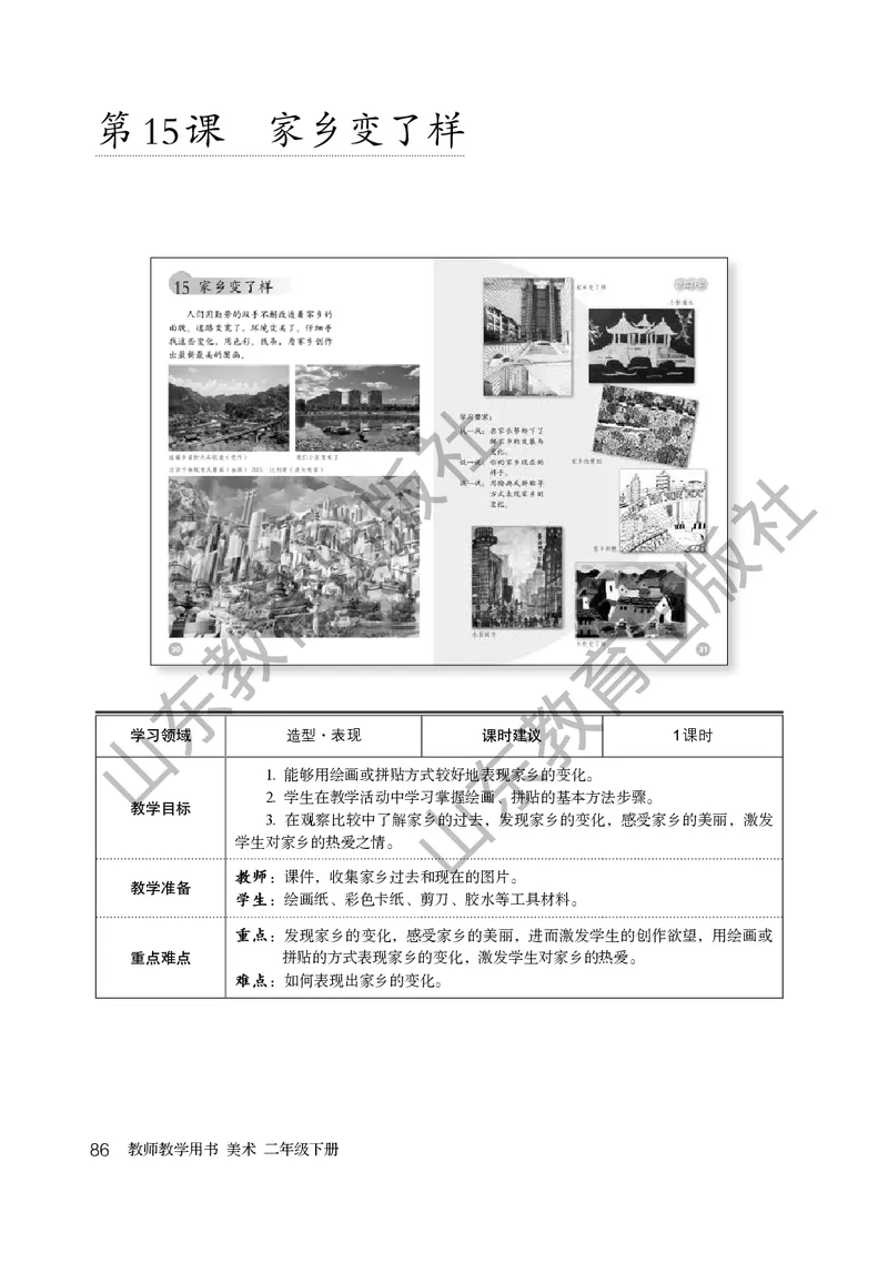 （五四学制）美术教师教学用书2年级下册_电子课本_小学教学用书_小学美术_鲁教版