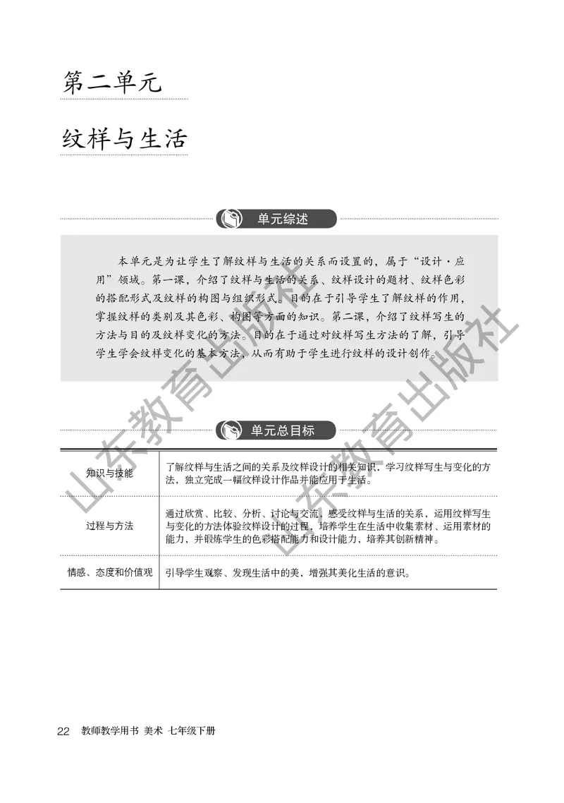 （五四学制）美术教师教学用书7年级下册_电子课本_初中教学用书_鲁教版