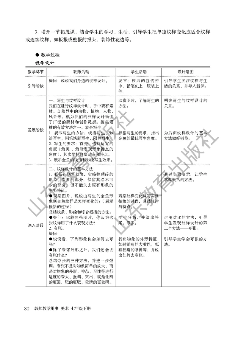 （五四学制）美术教师教学用书7年级下册_电子课本_初中教学用书_鲁教版