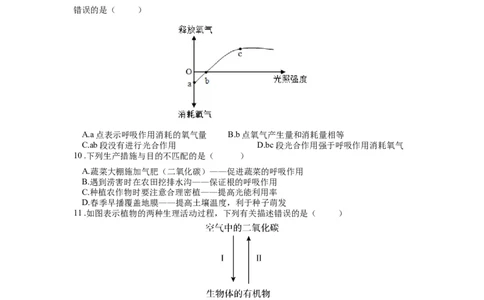 专题09绿色植物的光合作用（原卷版）_6生物中考复习_2024年中考复习资料_一轮复习资料_完精准复习课件精讲ppt+习题精练备战2024年中考生物一轮复习全考点通关_配套练习