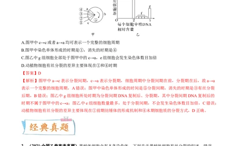 考向07细胞的生命历程-备战2023年高考生物一轮复习考点微专题（全国通用）（解析版）_通用版（老高考）复习资料_2023年复习资料_一轮复习