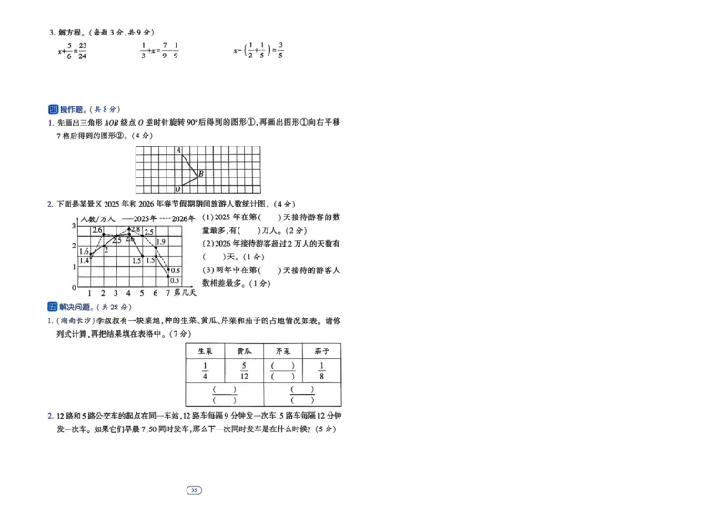 26春五年级下册四星学霸-数学人教-提优测试卷-A4_2026春人教数学《四星学霸》_5下数学人教26春四星学霸提高版