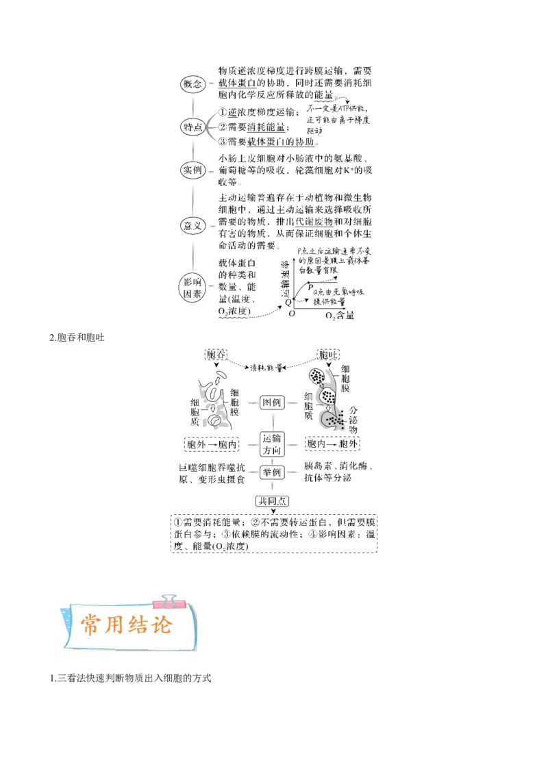 考向03细胞内物质输入和输出-备战2023年高考生物一轮复习考点微专题（全国通用）（解析版）_通用版（老高考）复习资料_2023年复习资料_一轮复习