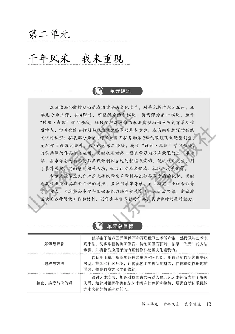 （五四学制）美术教师教学用书9年级下册_电子课本_初中教学用书_鲁教版
