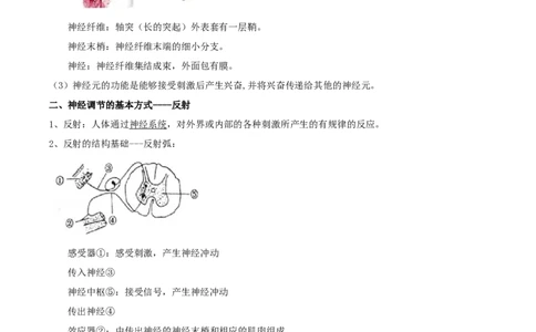 专题15人体生命活动的调节（原卷版）_6生物中考复习_2023年中考复习资料_专项复习_2023年中考生物总复习真题探究与变式训练（全国通用）