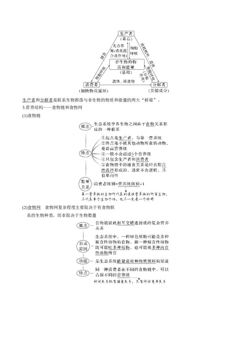 考向23生态系统的结构与能量流动-备战2023年高考生物一轮复习考点微专题（全国通用）（原卷版）(1)_通用版（老高考）复习资料_2023年复习资料_一轮复习