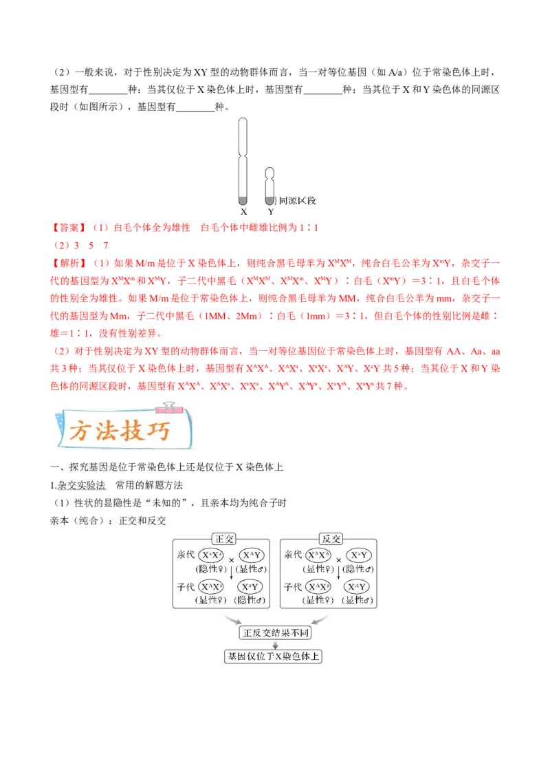 考向11伴性遗传和人类遗传病-备战2023年高考生物一轮复习考点微专题（全国通用）（解析版）_通用版（老高考）复习资料_2023年复习资料_一轮复习