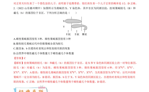 考向11伴性遗传和人类遗传病-备战2023年高考生物一轮复习考点微专题（全国通用）（解析版）_通用版（老高考）复习资料_2023年复习资料_一轮复习