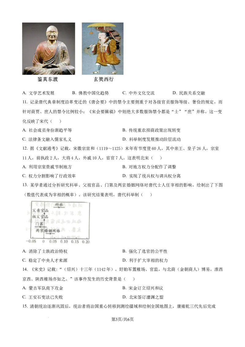 精品解析：山西省运城中学2025-2026学年高一上学期期中考试历史试题（原卷版）_2025年11月高一试卷_251114山西省运城市运城中学2025-2026学年高一上学期11月期中