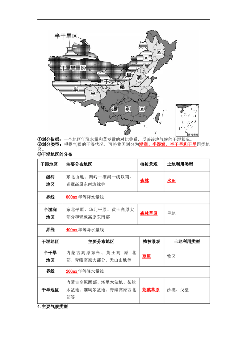 专题16地形、地势和气候（讲义）（解析版）-2023年中考地理一轮复习讲练测_7地理中考复习_2023年中考复习资料_一轮复习_2023年中考地理一轮复习讲练测