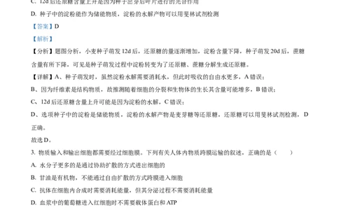 精品解析：广东省湛江市2024-2025学年高一下学期4月期中生物试题（解析版）_2026年04月高一试卷_260427广东省湛江市2024-2025学年高一下学期期中考试