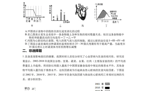 专题12人体的营养（原卷版）_6生物中考复习_2024年中考复习资料_一轮复习资料_完精准复习课件精讲ppt+习题精练备战2024年中考生物一轮复习全考点通关_配套练习