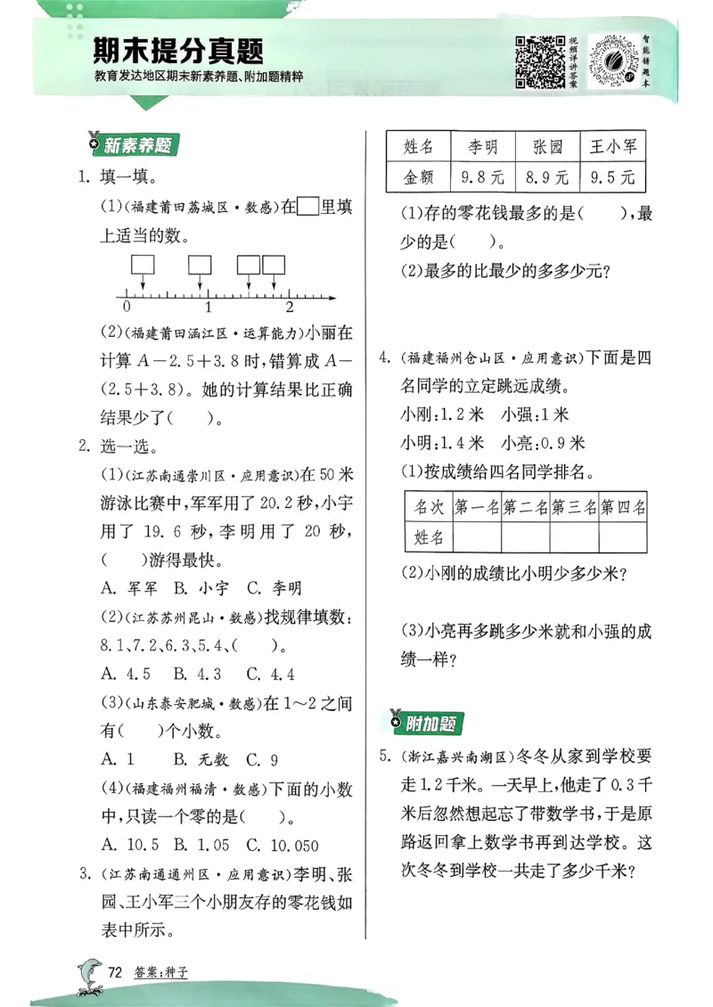 26春三下实验班提优训练数学人教_2026春季学期_26春人教数学《实验班提优训练》1-6下_26春《实验班提优训练》人教数学3下