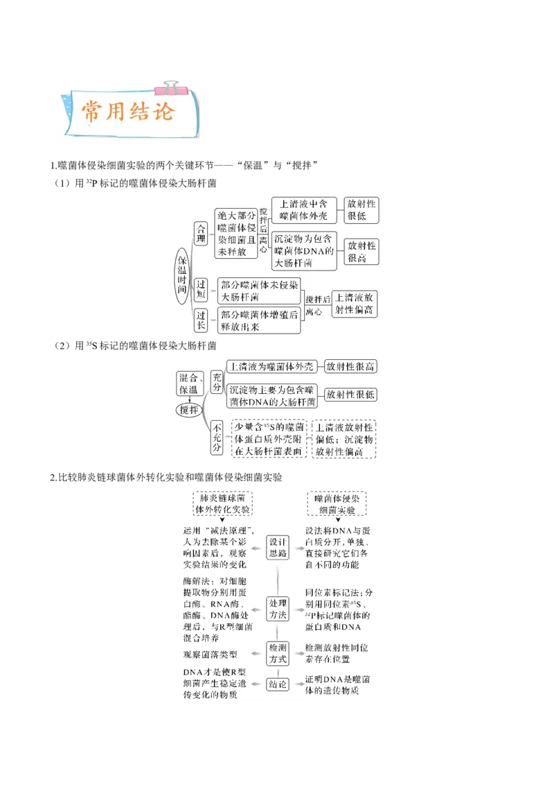 考向12基因的本质-备战2023年高考生物一轮复习考点微专题（全国通用）（原卷版）_通用版（老高考）复习资料_2023年复习资料_一轮复习