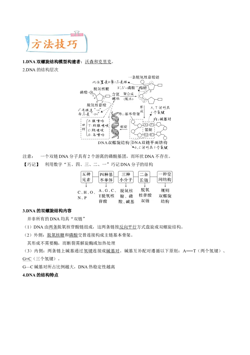 考向12基因的本质-备战2023年高考生物一轮复习考点微专题（全国通用）（原卷版）_通用版（老高考）复习资料_2023年复习资料_一轮复习