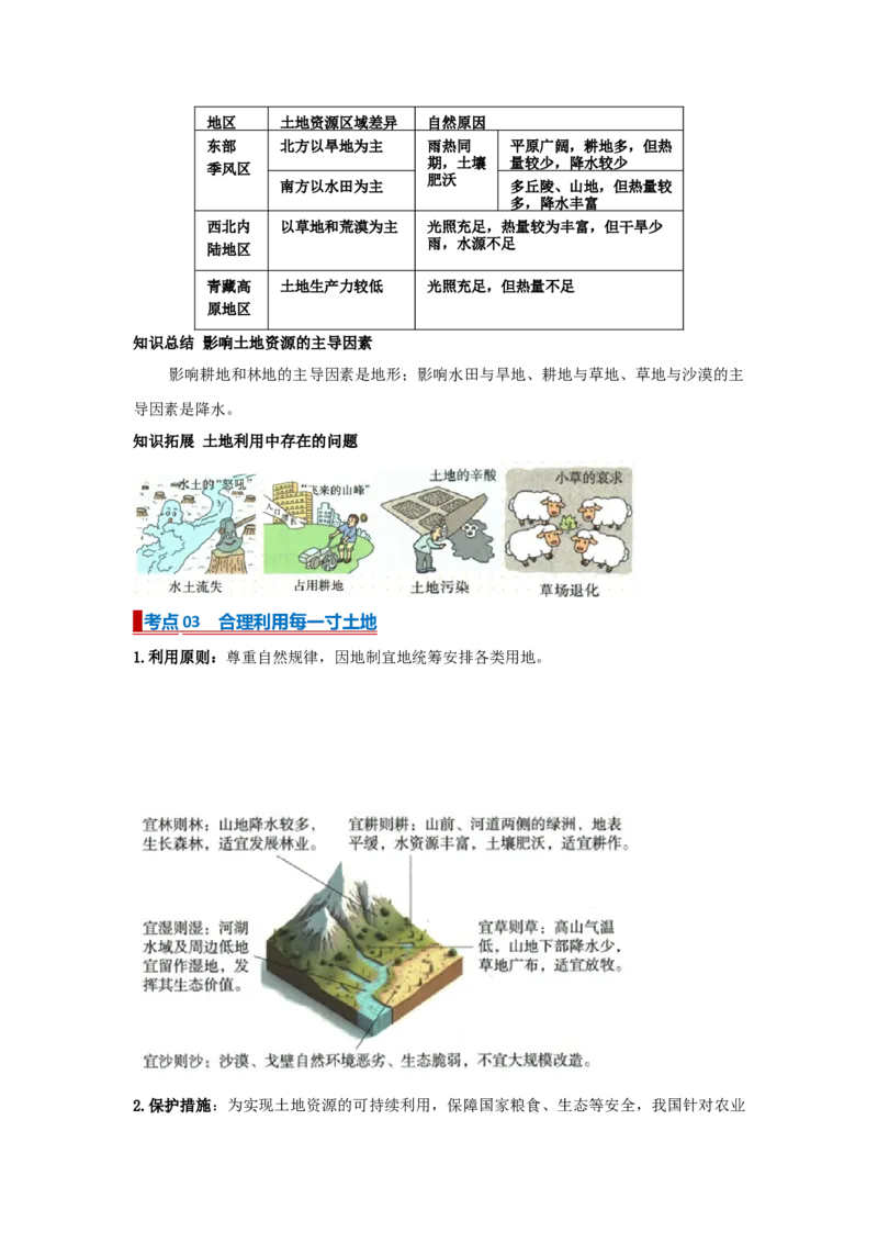 专题16中国的自然资源（word）2025-2026学年初中地理人教版2024一轮复习学案知识点+习题（原卷版)(1)_7地理中考复习_2026年中考复习（更新中）_2026中考地理一轮考点复习学案+配套课件_习题