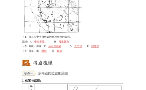 专题08了解区域-东南亚、南亚（讲义）（解析版）-2023年中考地理一轮复习讲练测_7地理中考复习_2023年中考复习资料_一轮复习_2023年中考地理一轮复习讲练测