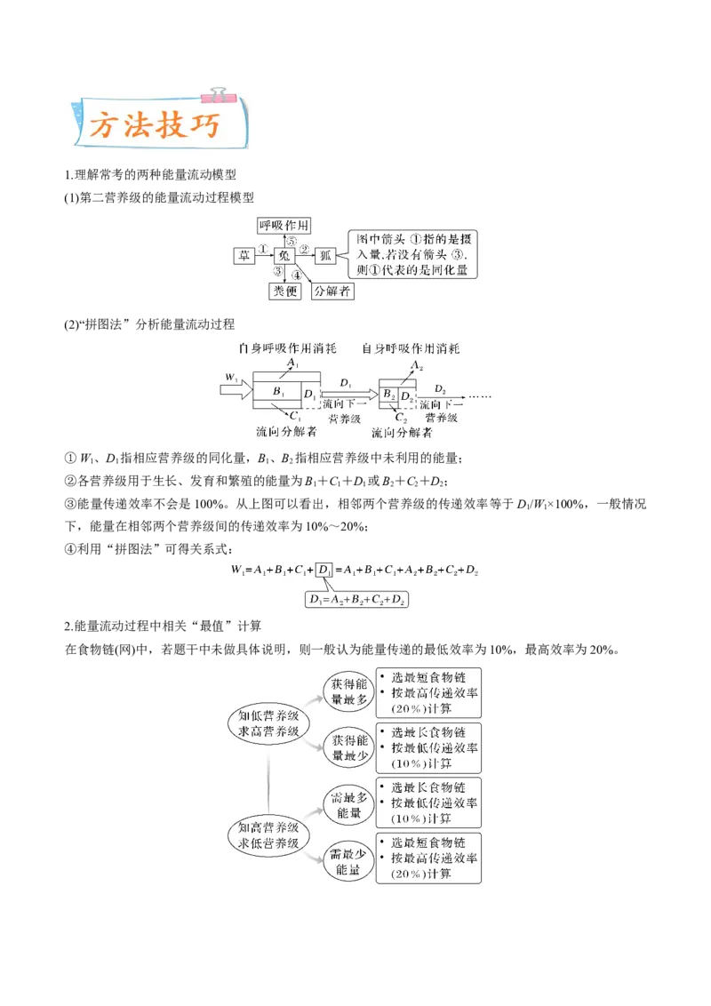 考向23生态系统的结构与能量流动-备战2023年高考生物一轮复习考点微专题（全国通用）（原卷版）_通用版（老高考）复习资料_2023年复习资料_一轮复习
