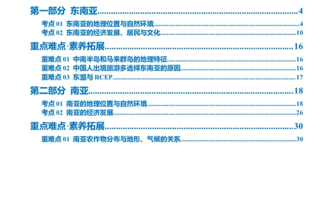 专题10东南亚和南亚（讲义）（原卷版）_7地理中考复习_2024年中考复习资料_一轮复习资料_❤2024年中考地理一轮复习讲练测（全国通用）_配套讲义