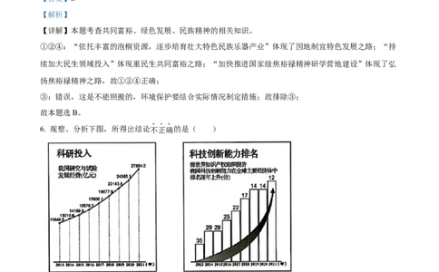 精品解析：2022年河南省中考道德与法治真题（解析版）_9道法中考复习_2025中考复习资料_中考真题（近三年）_2022年中考政治真题_精品解析：2022年河南省中考道德与法治真题