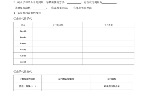 考点通关卷15基因的分离定律（原卷版）_2025年新高考资料_一轮复习_2025年高考生物一轮复习考点通关卷（新高考通用）