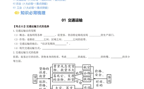 专题20中国的经济发展（背记帮）-备战2024年中考地理一轮复习考点帮（全国通用）（挖空版）_7地理中考复习_2024年中考复习资料_一轮复习资料_配套背记资料（挖空版）