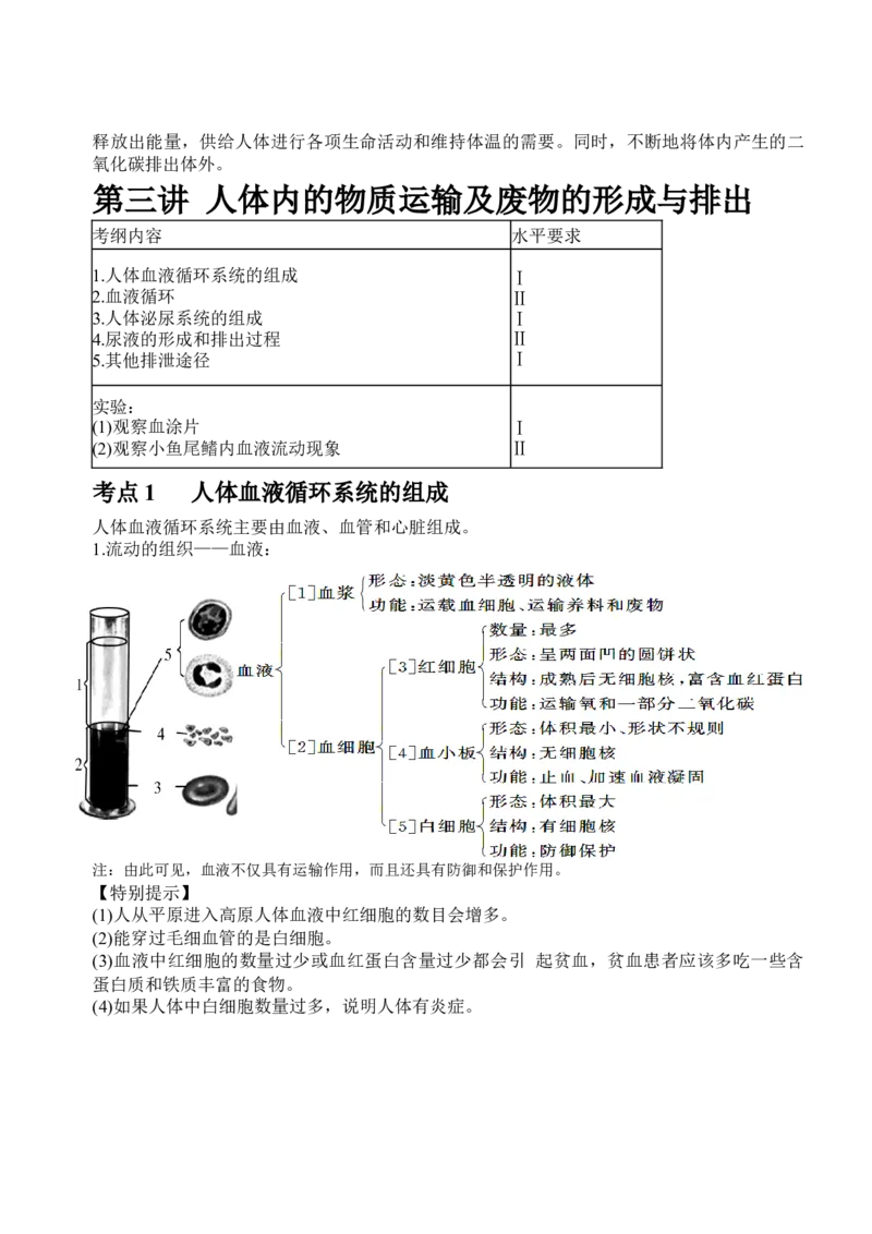 中考生物知识点总结_6生物中考复习_2023年中考复习资料_专项复习