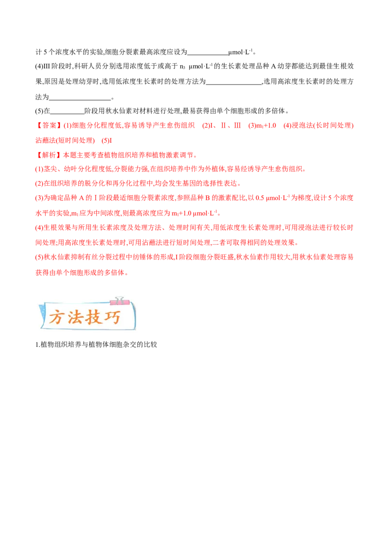 考向27细胞工程-备战2023年高考生物一轮复习考点微专题（全国通用）（解析版）_通用版（老高考）复习资料_2023年复习资料_一轮复习_备战2023年高考生物一轮复习考点微专题（全国通用）