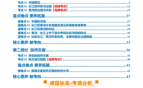 专题19中国的河流和自然灾害（讲义）（原卷版）_7地理中考复习_2024年中考复习资料_一轮复习资料_❤2024年中考地理一轮复习讲练测（全国通用）_配套讲义