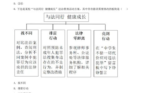 精品解析：2022年重庆中考道德与法治真题（A卷）（原卷版）_9道法中考复习_2025中考复习资料_中考真题（近三年）_2022年中考政治真题_精品解析：2022年重庆中考道德与法治真题（A卷）