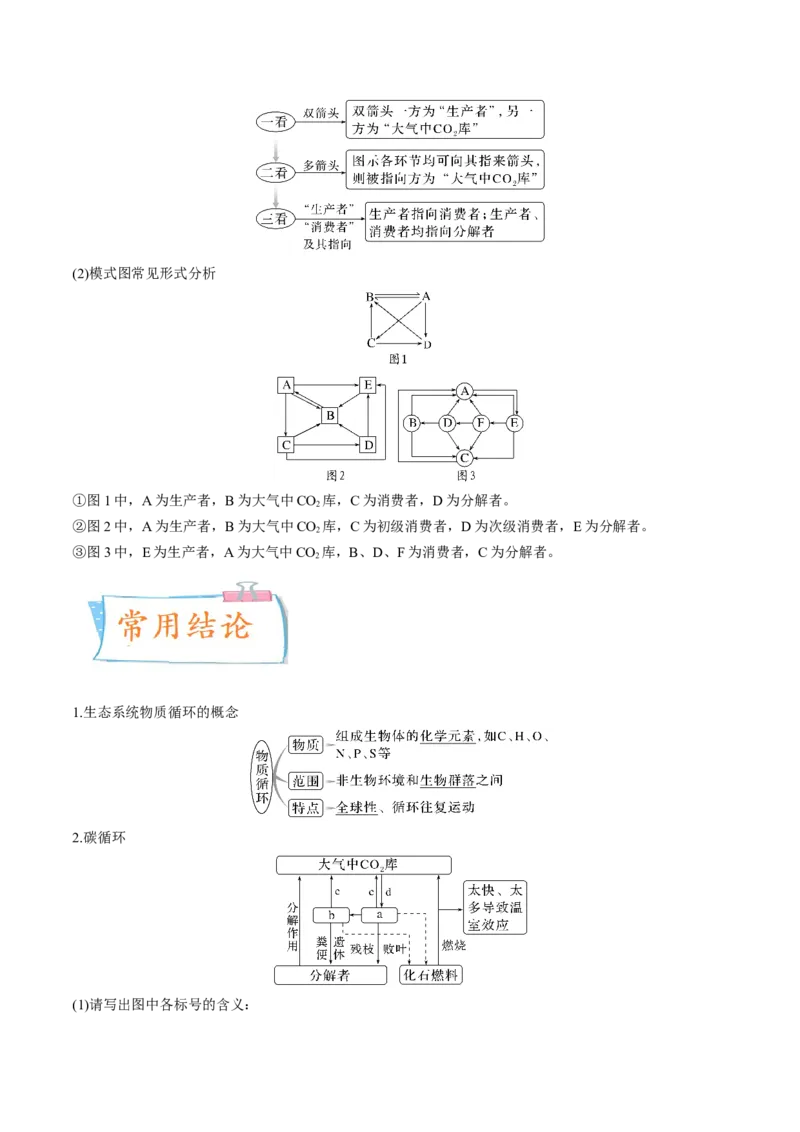考向24生态系统的物质循环、信息传递与稳定性-备战2023年高考生物一轮复习考点微专题（全国通用）（原卷版）_通用版（老高考）复习资料_2023年复习资料_一轮复习