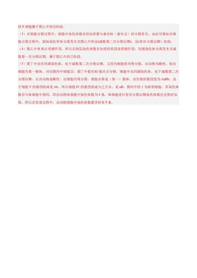 考点通关卷13减数分裂和受精作用（解析版）_新高考复习资料_2025年新高考资料_2025年高考生物一轮复习考点通关卷（新高考通用）