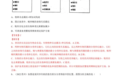 专题18生物的多样性及其保护（解析版）_6生物中考复习_2023年中考复习资料_一轮复习_2023年中考生物一轮复习讲练测