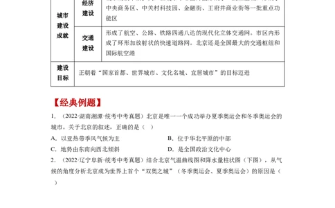 专题23认识区域-北京、台湾、珠江三角洲（讲义）（原卷版）-2023年中考地理一轮复习讲练测_7地理中考复习_2023年中考复习资料_一轮复习_2023年中考地理一轮复习讲练测