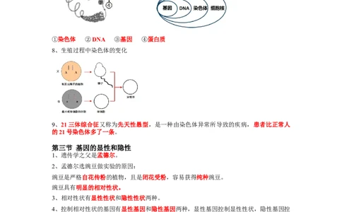 专题20生物的遗传与变异-2022年中考生物一轮复习抓重点考典型（人教版）（解析版）_6生物中考复习_2023年中考复习资料_一轮复习_2022年中考生物一轮复习抓重点考典型（人教版）
