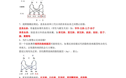 专题20生物的遗传与变异-2022年中考生物一轮复习抓重点考典型（人教版）（解析版）_6生物中考复习_2023年中考复习资料_一轮复习_2022年中考生物一轮复习抓重点考典型（人教版）