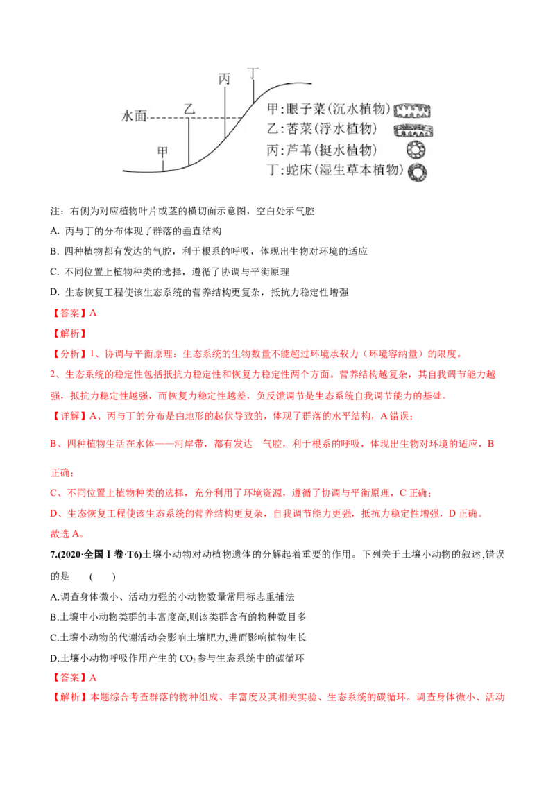 考向24生态系统的物质循环、信息传递与稳定性-备战2023年高考生物一轮复习考点微专题（全国通用）（解析版）(1)_通用版（老高考）复习资料_2023年复习资料_一轮复习