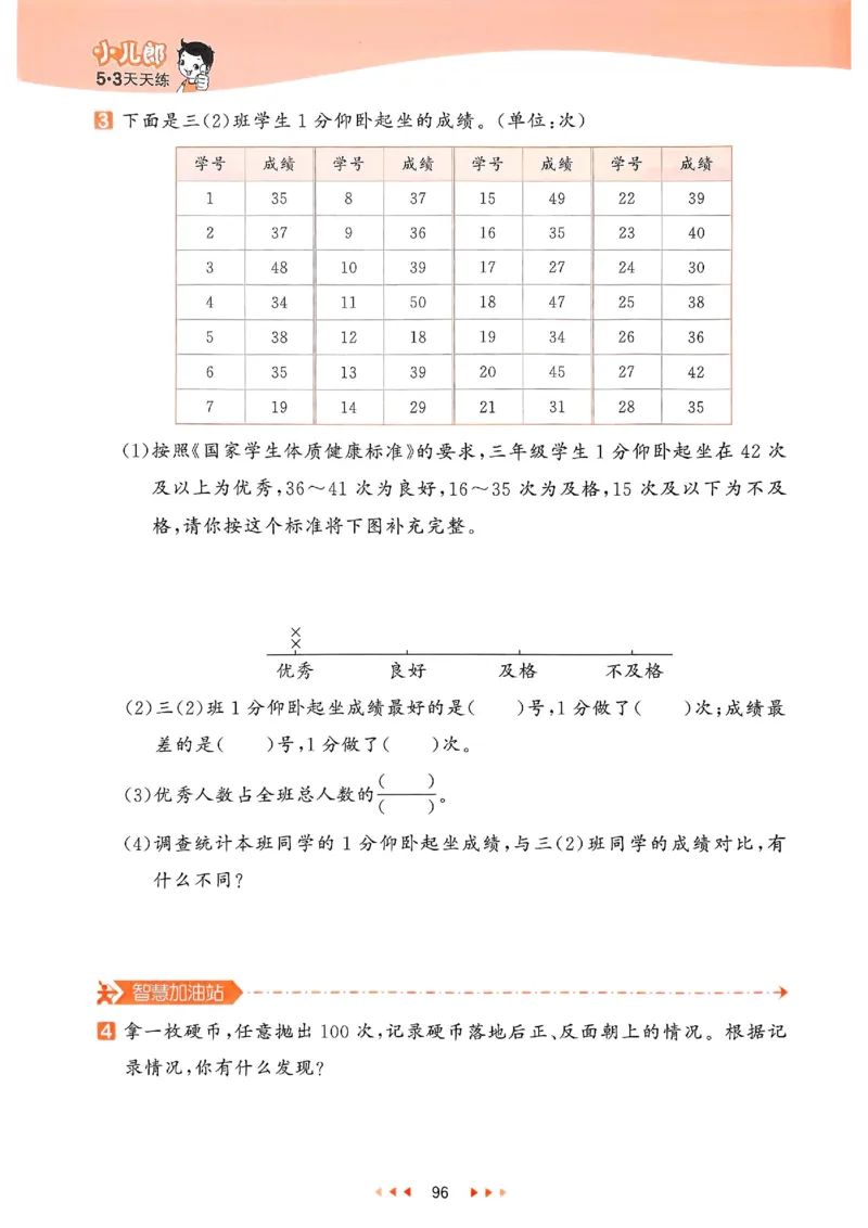 53天天练北师数学3下_decrypted_26春53小学系列合集_1-6年级数学下册北师大版《53天天练》_25春53天天练北师数学3下