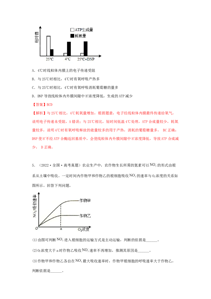 考点11细胞呼吸（核心考点讲与练）-2023年高考生物一轮复习讲练测（全国通用）（解析版）_通用版（老高考）复习资料_2023年复习资料_一轮复习