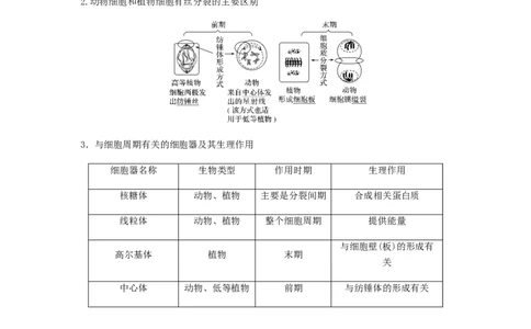 考点13细胞增殖（核心考点讲与练）-2023年高考生物一轮复习讲练测（全国通用）（原卷版）_通用版（老高考）复习资料_2023年复习资料_一轮复习