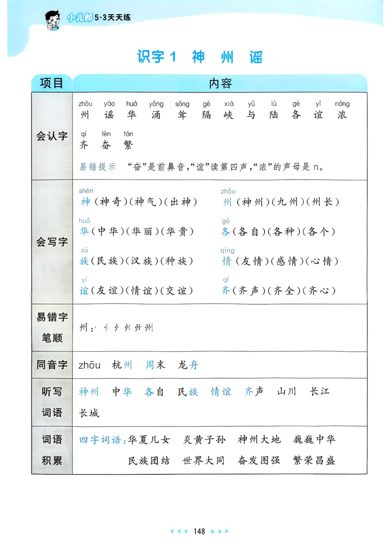 一年级语文下册人教版26春《53天天练》课堂笔记_2026春季学期_26春53天天练_26春53天天练语文1-6下完整版全套_二年级语文下册人教版26春《53天天练》