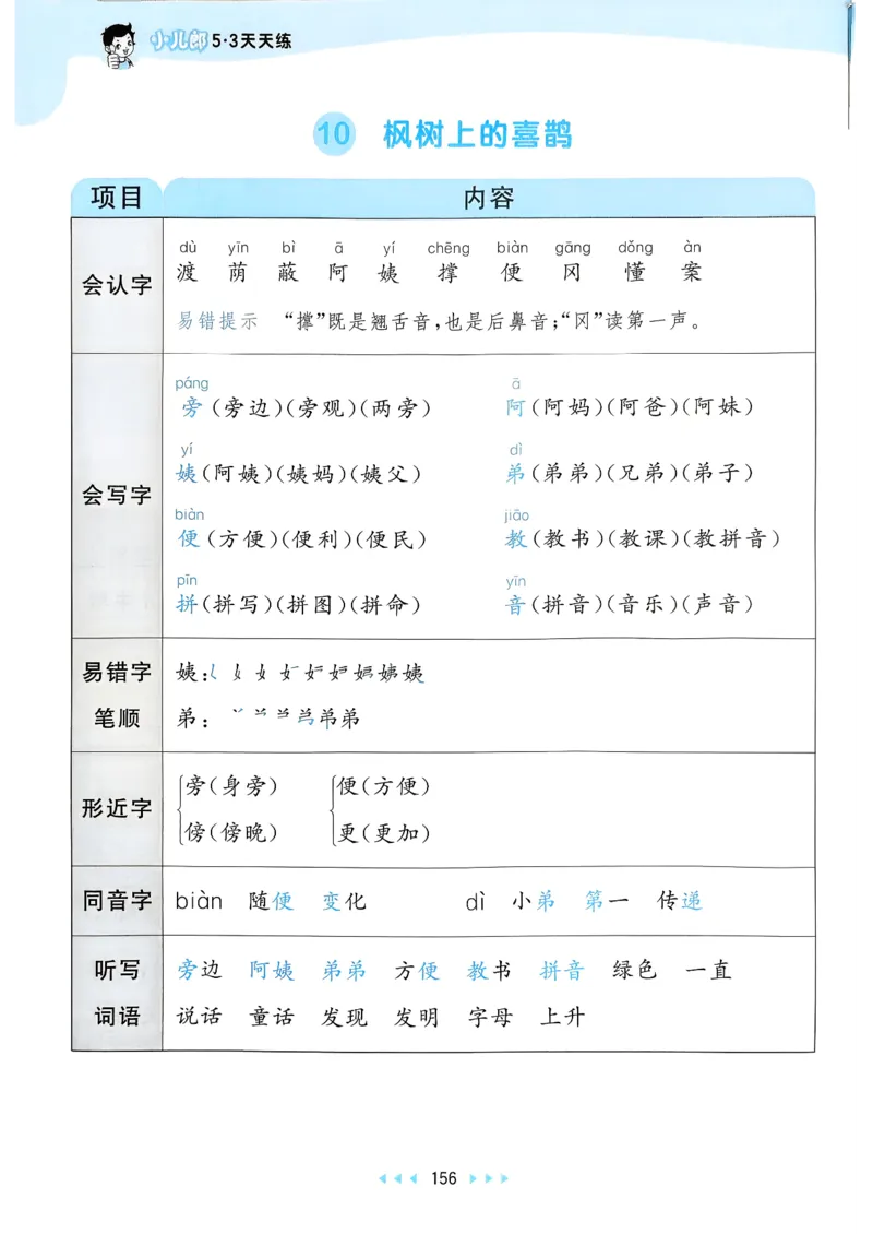 一年级语文下册人教版26春《53天天练》课堂笔记_2026春季学期_26春53天天练_26春53天天练语文1-6下完整版全套_二年级语文下册人教版26春《53天天练》