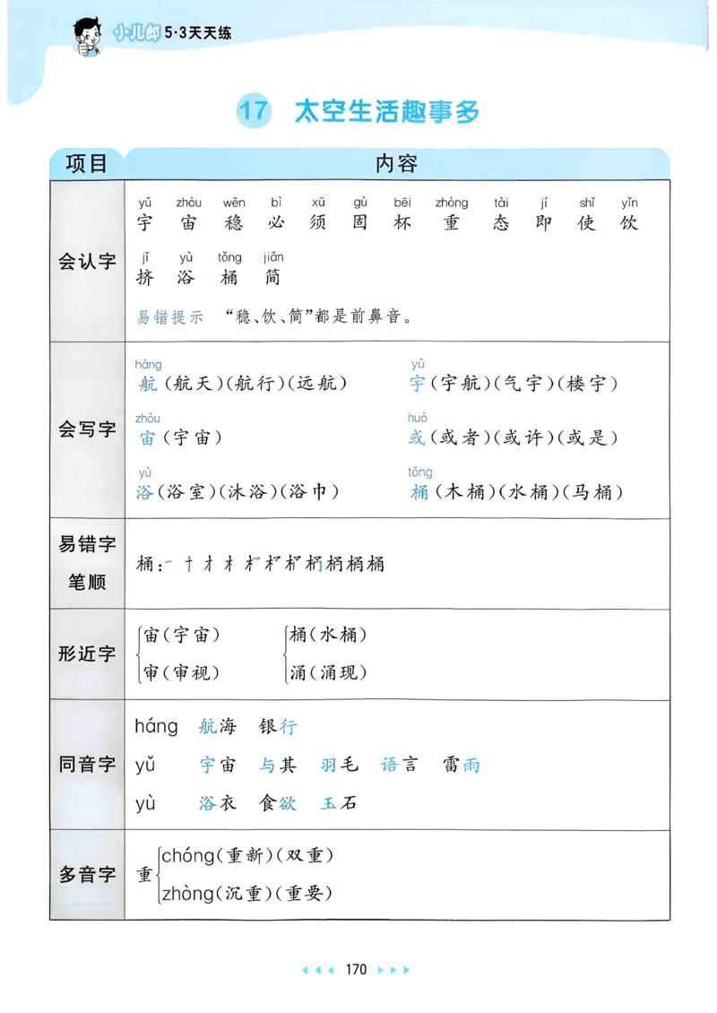 一年级语文下册人教版26春《53天天练》课堂笔记_2026春季学期_26春53天天练_26春53天天练语文1-6下完整版全套_二年级语文下册人教版26春《53天天练》