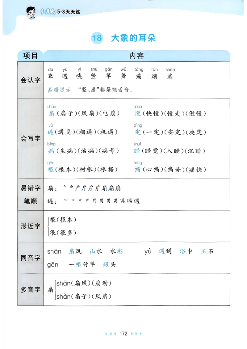 一年级语文下册人教版26春《53天天练》课堂笔记_2026春季学期_26春53天天练_26春53天天练语文1-6下完整版全套_二年级语文下册人教版26春《53天天练》