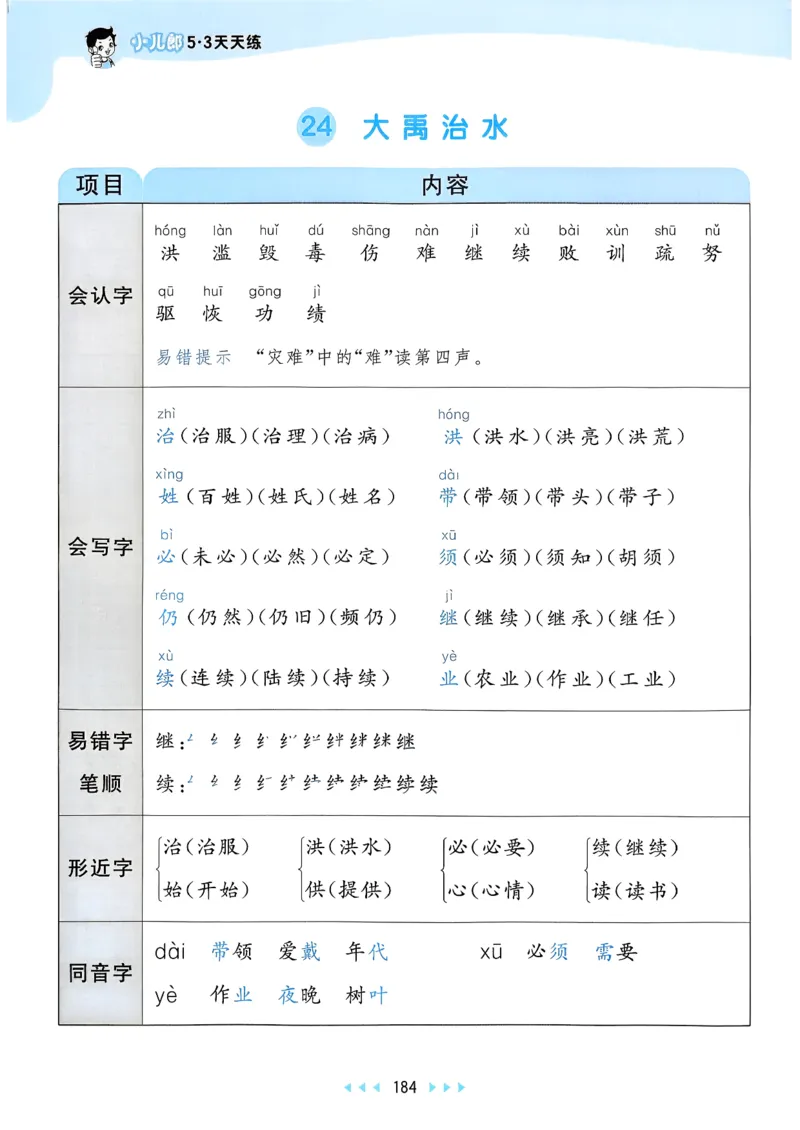 一年级语文下册人教版26春《53天天练》课堂笔记_2026春季学期_26春53天天练_26春53天天练语文1-6下完整版全套_二年级语文下册人教版26春《53天天练》