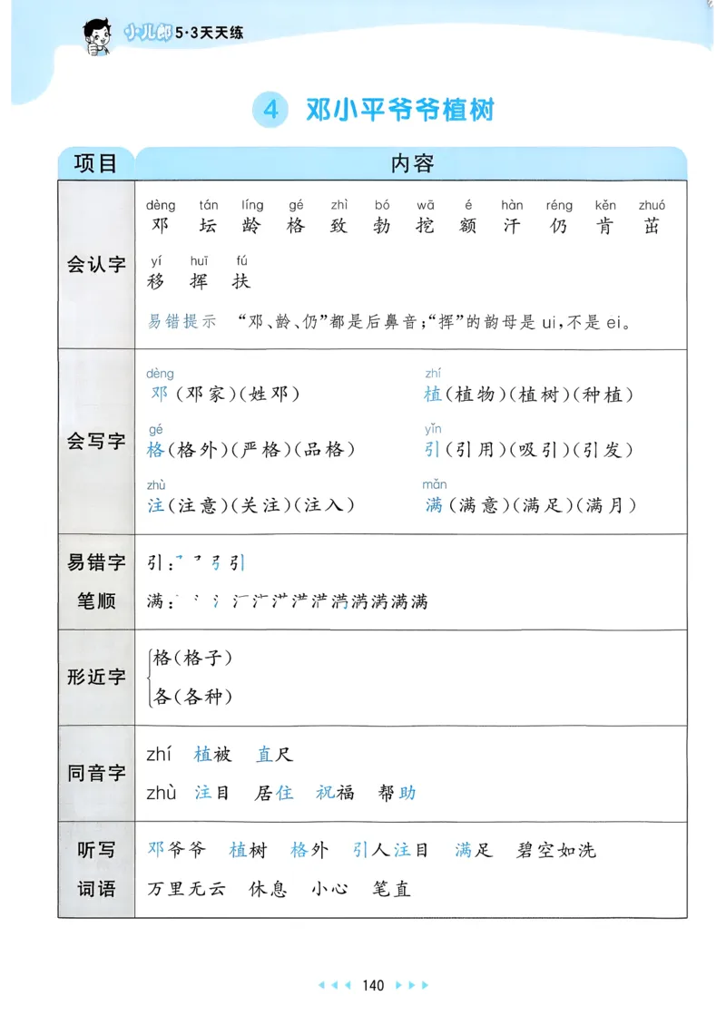 一年级语文下册人教版26春《53天天练》课堂笔记_2026春季学期_26春53天天练_26春53天天练语文1-6下完整版全套_二年级语文下册人教版26春《53天天练》