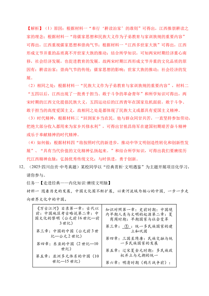 专题33中国古代史&middot;综合题（全国通用）（解析版）_8历史中考复习_2026年中考复习（更新中）_好题汇编三年（2023-2025）中考历史真题分类汇编（全国通用）