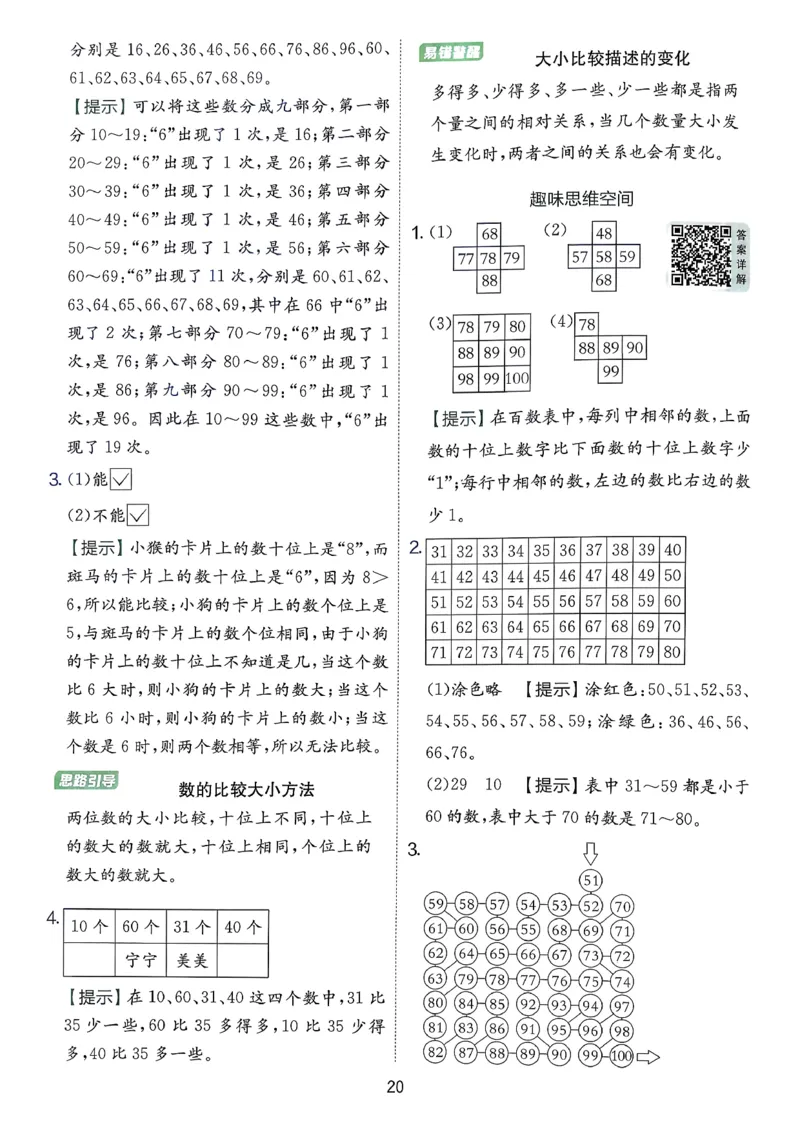 一下人教数学答案解析_2026春季学期_26春人教数学《实验班提优训练》1-6下_26春《实验班提优训练》人教数学1下